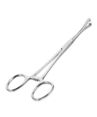 Mipcase Reptile Feeding Clip Leopard Gecko Supplies Reptile Catching Stainless Steel Silver
