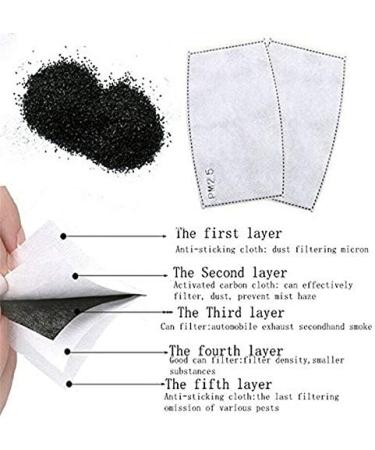 RWET Protective Usful PM2.5_M sk_Filters Activated Carbon M sk_Filters Breathing Insert Protective Mouth_M sk_Filters - Buy Online on GoSupps.com