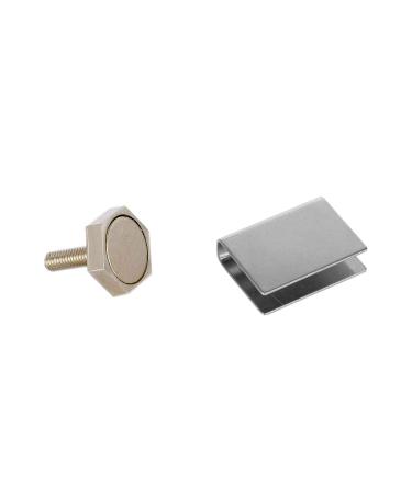 eliga door magnet 22 mm with U-shaped adhesive plate for glass doors 8 mm