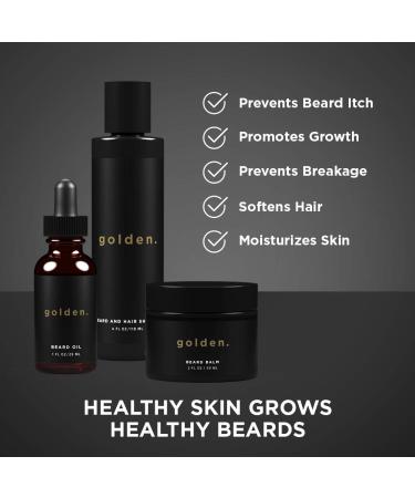 Pure & Organic Ultimate Beard Growth Bundle for Men | Beard Oil, Balm, Shampoo & Solid Cologne Set | Made in USA | Trusted by 50K+ Customers - Buy Online on GoSupps.com