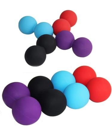 Beavorty Peanut Massage Balls Perfect for Plantar Fasciitis & Full Body Relief | Muscle Roller Foot Massage | Red Yoga Ball for Fitness - Buy Online on GoSupps.com