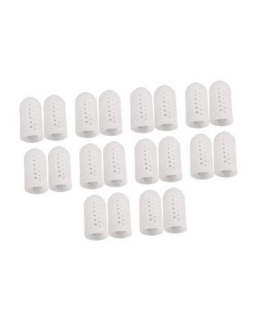 Healeved 10 Pairs Anti-wear Protective Cover Crease Protecter Friction Finger Cap Toe Finger Sleeve Thumb Protector Finger Arthritis Cap Big Toe Anti-wear Protective Sleeve Big Toe Guard