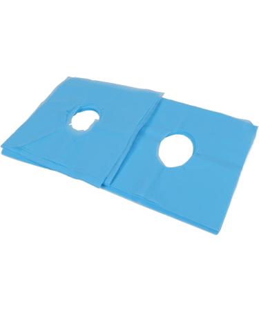 Ververt Touch Disposable Pillow Covers - 100 Pack Breathable & Water-Absorbent Facial Covers for Beauty Salons - Blue Hole Design - Buy Online on GoSupps.com