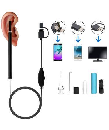 iSpchen Digital Otoscope 3 in 1 Otoscope Ear Camera Scope Earwax Removal Kit Portable Earwax Cleaning Tools