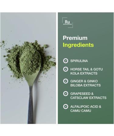 Roots Nutrition Power Green Super Food (30 Day Supply). Five Servings of Vegetables in one Scoop. Includes: Spirulina Theobroma Cacao Horsetail Powder Ginger Powder Gingko Powder and More. - Buy Online on GoSupps.com