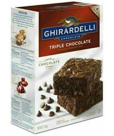 Ghirardelli Triple Chocolate Brownie Mix 2.26kg Makes 4 Batches | Premium Brownie Mix | 3 Kinds of Chocolate Chips | Brownie Lovers | Easy to Make | Sold by Essential Products - Buy Online on GoSupps.com