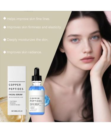 HouseVibe Copper Peptides Serum for Face - with GHK-Cu and Hyaluronic Acid - Anti-Aging Facial Serum - 1 Fl Oz (pack of 1) - Buy Online on GoSupps.com