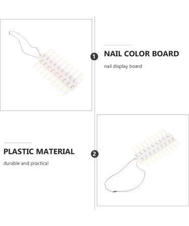 FRCOLOR 6 Sheets Nail Nail Display Tips Nail Color Plates Nail Art Display Chart Nail Diy Accessory Nail Tips Color Chart Graphics Card White Manicure Plastic Material - Buy Online on GoSupps.com
