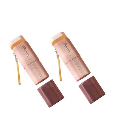 Zerodeko 2pcs Toothbrush Storage Box Traveling Toothbrush Case Personal Care Supplies Toothbrush Storage Cup Tooth Brushing Mug Toothbrush Storage Case Traveling Accessory Wash Cup Pink 20X8X5.5CM