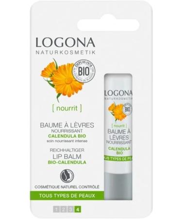 LOGONA Visage Baume l vres nourrissant au calendula 4 5 g - Buy Online on GoSupps.com