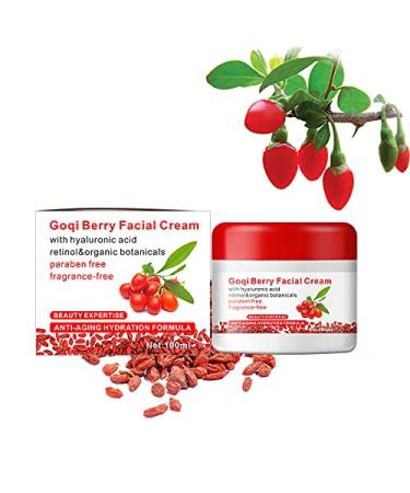 Whitening Cream Goji Berry Cream Anti-aging Whitening Cream Face Bleaching Cream Goji Berries Anti-aging Moisturizing Anti-Oxidant Face Cream Revitalizing Anti-wrinkle Cream 100 ml
