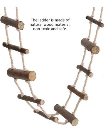 Rockyin Pet Hamster Soft Long Climbing Rope Ladder Parrot Squirrel Suspension Bridge for Birds Toy - Buy Online on GoSupps.com