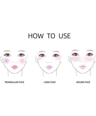 Highlighter Contour Palette - Pentagram Smudge Proof Highlighter Palette | Enhance Facial Features Long Lasting Makeup for Dating Travel Home Work Novent - Buy Online on GoSupps.com