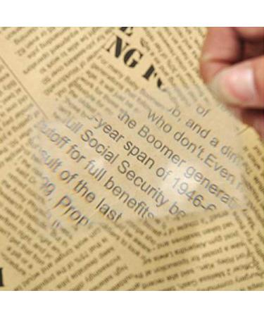 Magnifying 1PC Mini Credit Card Size Magnifier Reading Magnifying Glasses Lens Pocket Magnifiers Portable Transparent Magnifying Glass Good Times