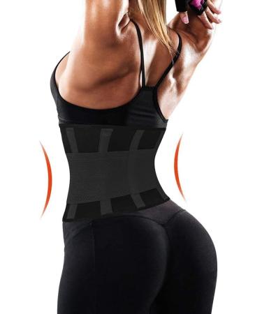Waist Trainer Belt for Women- Waist Cincher Trimmer Fat Burner Slimming Weight Loss Belt - Slimming Body Shaper Belt Black Puls X-Large - Buy Online on GoSupps.com