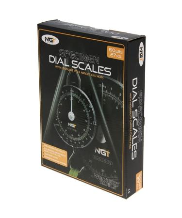 NGT Specimen Scales - 27kg/60lb Round Analogue Fishing Scales for Accurate Weighing | International Shipping Available - Buy Online on GoSupps.com