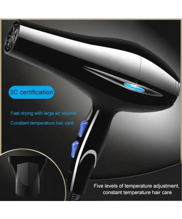 Hair Dryer with Concentrator Nozzle 1800 Watts Black and Blue - Buy Online on GoSupps.com
