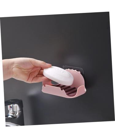 Ciieeo 4 Pcs Soap Draining Holder Mini Pitcher with Lid Soap Holder Soap Dish Holder Suction Wall Star Embossed Rolling Pin Wall Hanging Shopping Basket No Punching Drain Rack Red - Buy Online on GoSupps.com