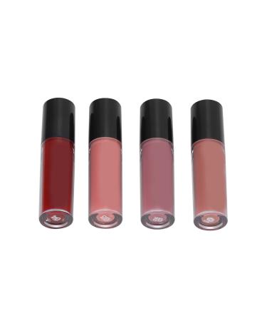 Lip polish safe and harmless lip polish non-fading matt texture for daily use for make-up 01# 4 gift boxes