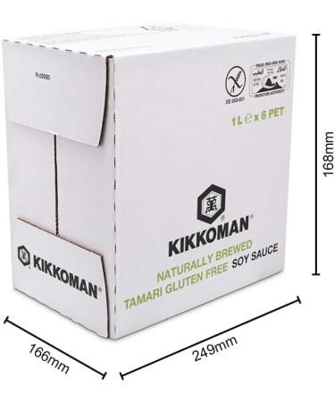 KIKKOMAN Tamari Gluten Free Soy Sauce 1000 ml Pack of 6 - Buy Online on GoSupps.com