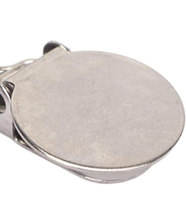 Round Electroplated Metal Pacifier Clips - Stainless Steel Suspender Clips - Buy Online on GoSupps.com