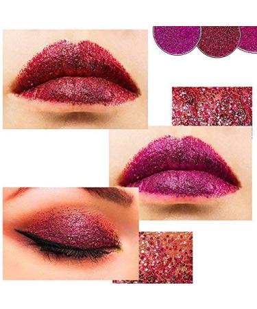 Delanci Glitter Eyeshadow Palette - 24 Highly Pigmented Neon Colors | Gold Blue Red Pink - International Shipping Available - Buy Online on GoSupps.com
