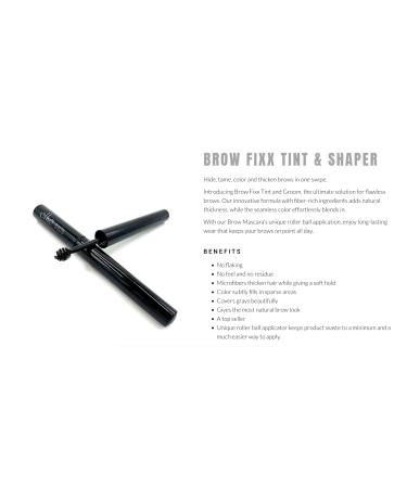 Elke Brow Fix Tint & Groom (Dark Brunette) - Long-Lasting Water-Resistant Colored Brow Gel for Perfectly Styled Brows - Buy Online on GoSupps.com