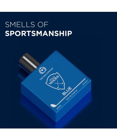 The Man Company EDP for men 100ml Polo Blue | Premium Perfume | Long-lasting Fragrance | Perfect For Men | Citrusy Marine and Musky | Made With Essential Oils - Buy Online on GoSupps.com