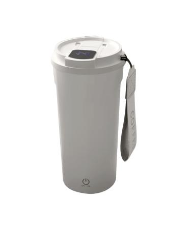 Tasse agitation automatique agitation magn tique automatique 400 ml tanche avec couvercle en paille mode double boisson avec arr t automtique pour prot ines de lait en poudre farine d'avoine