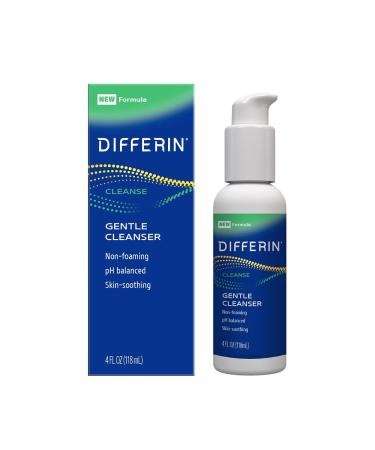 Facial Cleanser by the makers of Differin Gel, Soothing Face Wash, Gentle Skin Care for Acne Prone Sensitive Skin, 4 oz Gentle Cleanser