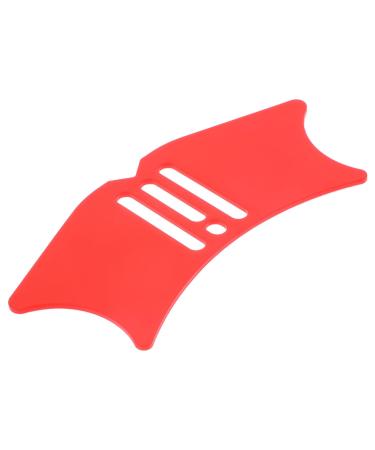 Beavorty eye mask heated lash tools heating eye mask makeup applicators mascarades for women silicone eyeliner eyelash applicator make up aids safety mask eye protection Miss Silica gel 10.3x3.8cm Red