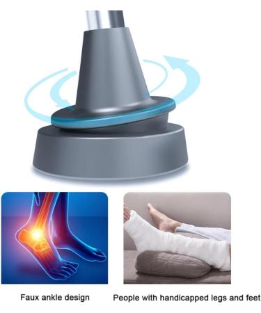 GHFTCCF Foldable Underarm Crutches Aluminum Crutches for Adults Medical Adjustable Crutches with Comfortable Underarm Pads and Handles Applicable Height 140-200cm/4' 5''-6' 5'' Double The Comfort Silver 1 count - Buy Online on GoSupps.com