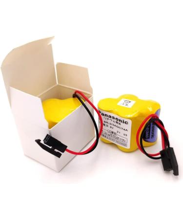 Pack of 4 BR-2/3AGCT4A 6V 4400mAh Replacement Battery for FANUC A98L-0031-0025 CNC System - Black Plug Connector - International Shipping Available - Buy Online on GoSupps.com
