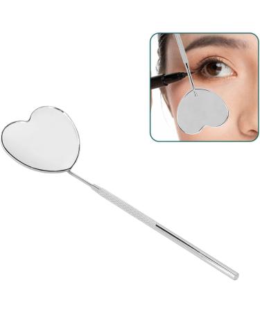 Heart Shaped Lash Mirror - Professional Portable Stainless Steel Eyelash Mirror for Lash Extensions - International Shipping - Buy Online on GoSupps.com