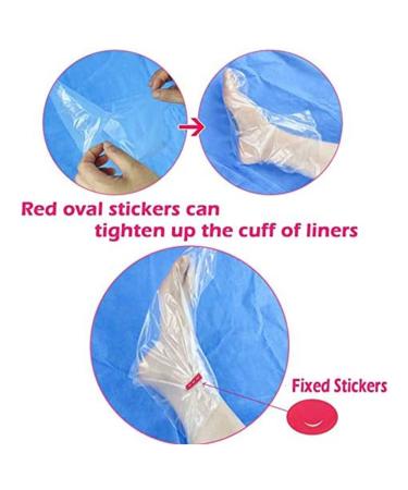 200PC Foot Foil & Mask Covers | Moisturizing Foot Care Socks for Paraffin Treatments | Premium Pedicure Accessories - Buy Online on GoSupps.com