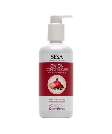 Sesa Onion Anti-Hair Fall Combo | Onion Shampoo & Conditioner 300ml for Complete Hair Care - International Shipping Available - Buy Online on GoSupps.com