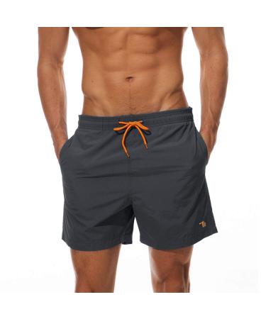 Donhobo swim shorts for men's quick -drying pants swimming trunks boy beach shorts boards shorts beach shorts leisure sport short pants xs dark gray