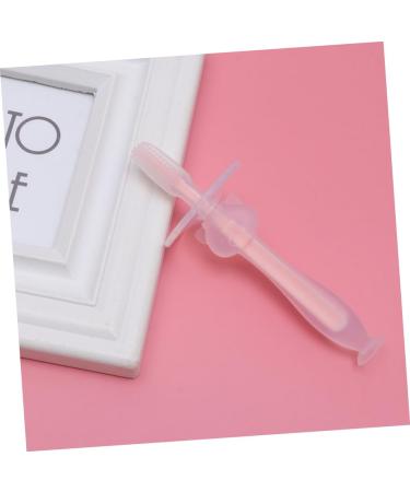 Frcolor 4-Piece Toddler Toothbrush Set - Silicone Baby Training Brushes with Suction Cup & Lid - Infant Toothbrushes in Pink for Newborns - Buy Online on GoSupps.com
