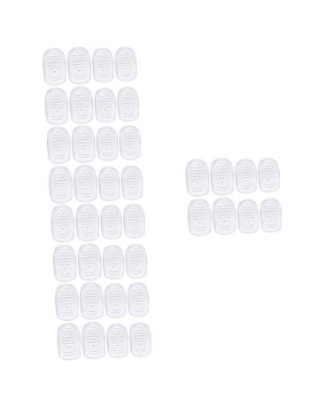 NOLITOY 20 Pairs Self-Adhesive Heel Pad Heel Cups Gel Heel Pads Heel Grips for Women Shoes Clear Heels for Women Silicone Heel Protector Anti-wear Shoes Inserts Insoles for High Heels