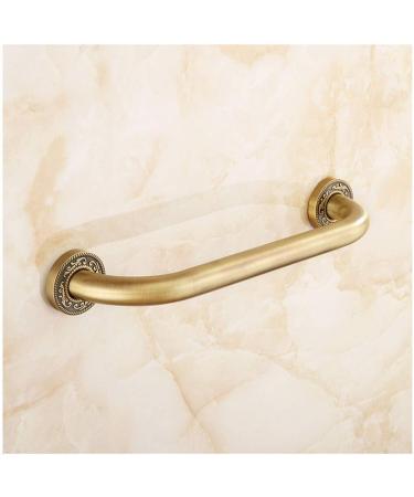 Bathroom Grab Bar Safety Support Rail 18-Inch Brass Grab Bars for Bathtubs and Showers Brushed Nickel European Carved Vintage Handrail Wal - Buy Online on GoSupps.com