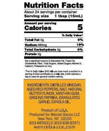 Wenzel #1 Sandwich Hot Sauce - Spicy & Tangy 12oz | Legendary Flavor for Meals - Buy Online on GoSupps.com