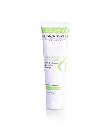 Essential Daily Moisturizer with SPF 30 | Hydrating Doctor-Formulated Facial Cream with Cucumber & Grape Seed Extracts - 3 oz - Buy Online on GoSupps.com