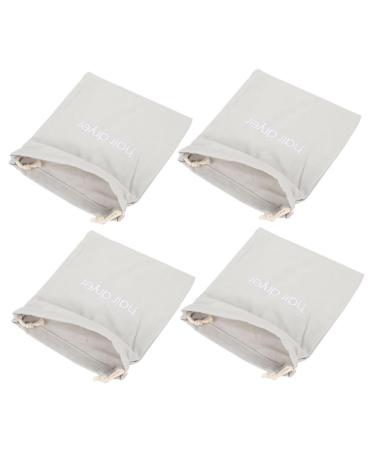 Didiseaon Hairdryer Storage Bag 4pcs Hair Dryer Storage Bag Travel Hair Dryer Cloth Storage Bags Hair Dryer Organizers Drawstring