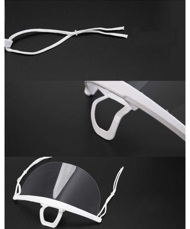 Junzheng 10-Piece Safety Face Shield - Adjustable Comfortable Anti-Fog Protection for Kitchen & Restaurant Use - Buy Online on GoSupps.com