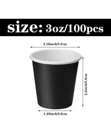 Huaiid 3 oz 100 Small Disposable Bathroom Mouthwash Cups - Black 100 Count - Buy Online on GoSupps.com