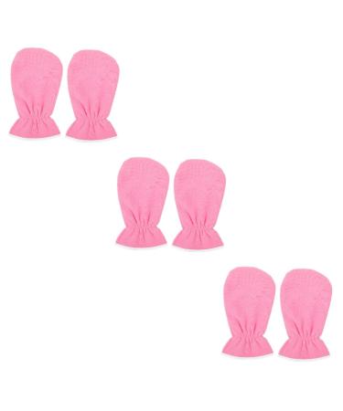 minkissy 3 Pairs exfoliating Hand mask guantes desechables Dry Hands Lotion exfoliating Mitts Thickened Gloves Womens glives White Cotton Gloves Hand Care Gloves Insulation spa Miss Flannel