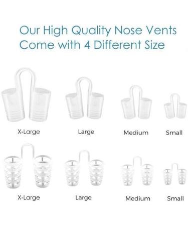 Anti Snoring Nose Vent 8 Pack - Breathing Relief Nasal Dilator with Different Size Vents - Includes Travel Case - Buy Online on GoSupps.com