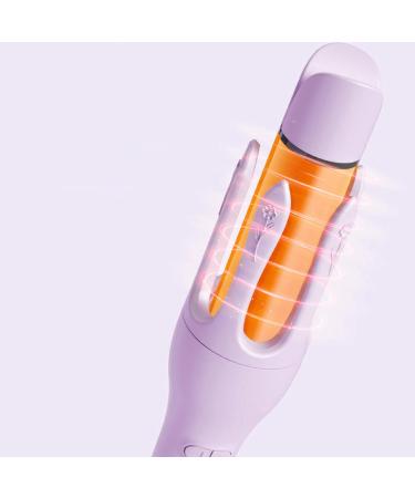 Rotating Curling Iron - Automatic Hair Curler with Fast Heating & 4 Adjustable Temps for Perfect Hair Styling - Purple - Buy Online on GoSupps.com