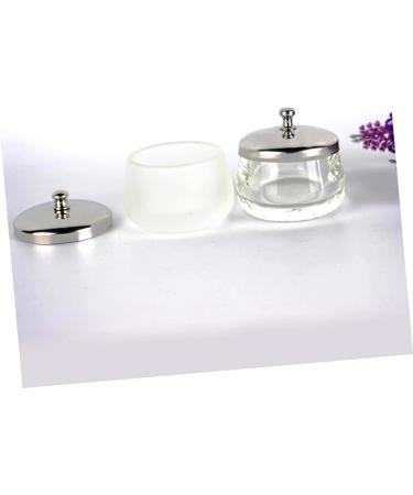 PACKOVE Lot de 2 Gobelets Dissolvants pour Vernis Ongles en Verre D poli Rond Couvercle en Acier Inoxydable Taille Moyenne Accessoires Nail Art pour Usage Professionnel et Personnel - Buy Online on GoSupps.com