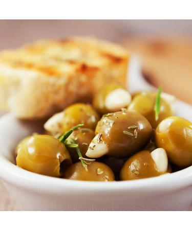 Sanniti Stuffed Garlic Olives 15.5 oz - Pack of 2 | Premium Quality - Buy Online on GoSupps.com